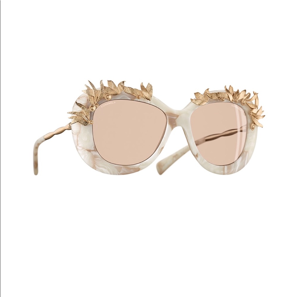 NEW, Authentic CHANEL Oval Marble Sunglasses - Picture 2 of 7